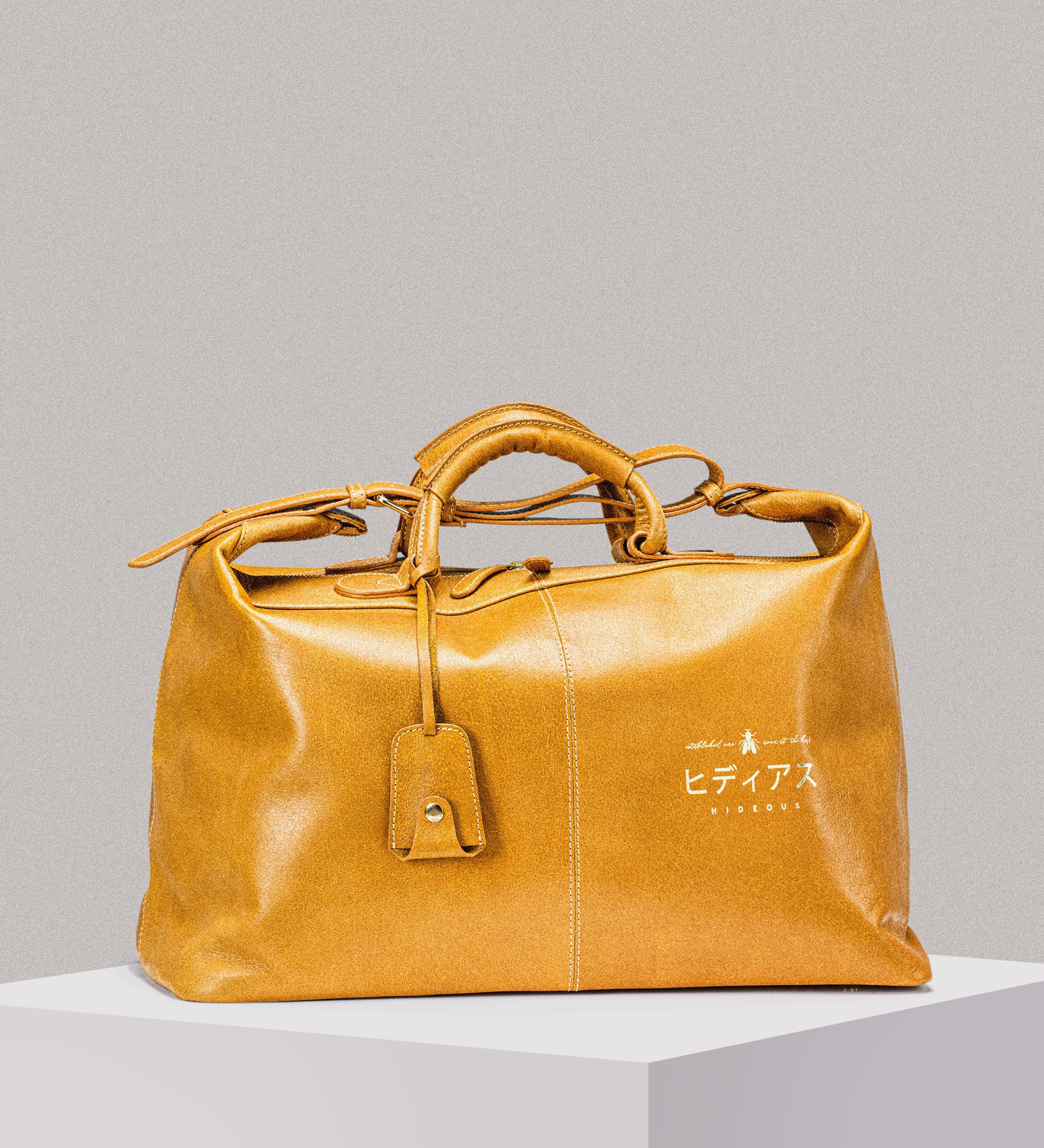 kyoto weekender duffel - tan yellow