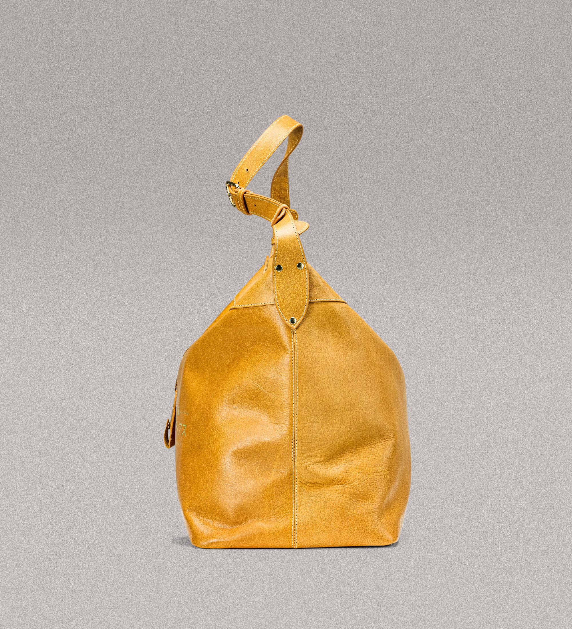 kyoto weekender duffel - tan yellow