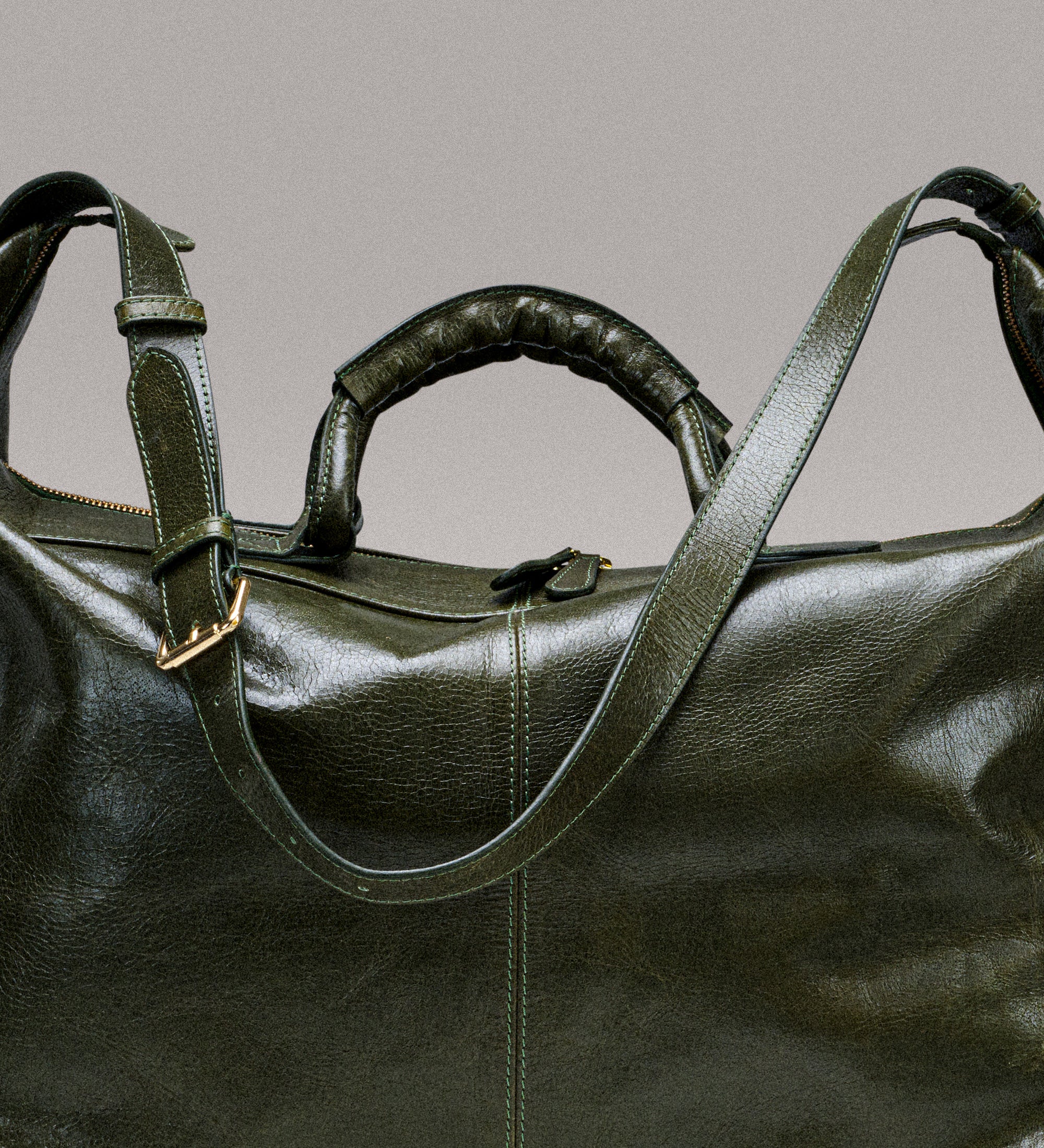 kyoto weekender duffel - olive green