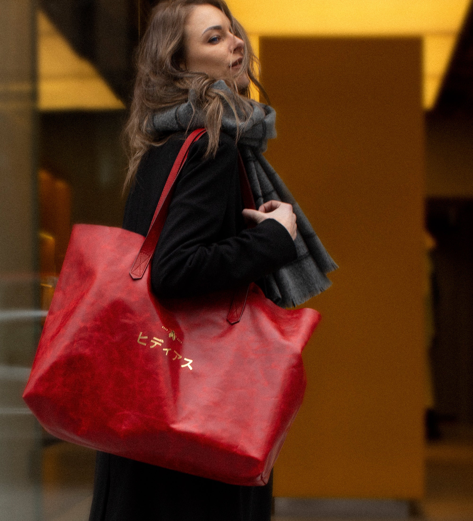 mujūryoku tote XL - red